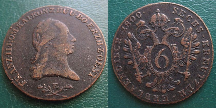 1800-Austrian-3-Kreuzer-Struck-Over-A-6-Kreuzer